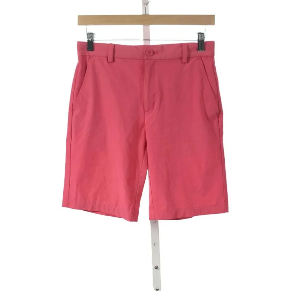 Vineyard Vines Boys Button Closure Chino Shorts Red Size 16